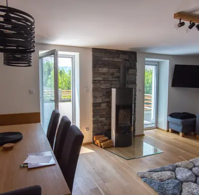 Obývací pokoj chalupy